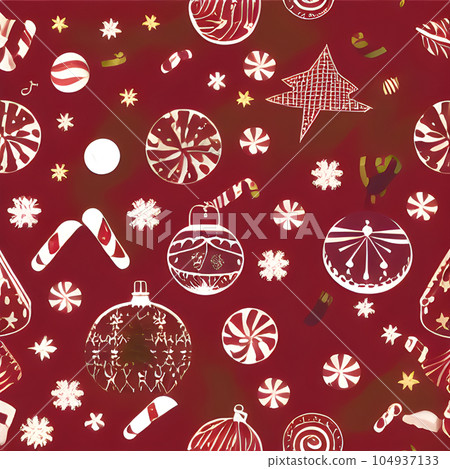 Christmas random pattern seamless, abstract element vintage design wallpaper  104937133