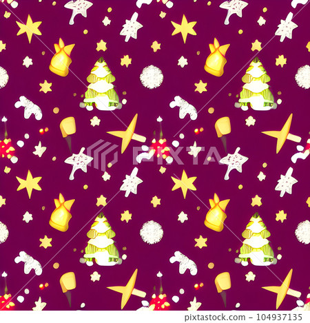 Christmas random pattern seamless, abstract element vintage design wallpaper  104937135