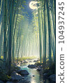 mysterious bamboo forest 104937245