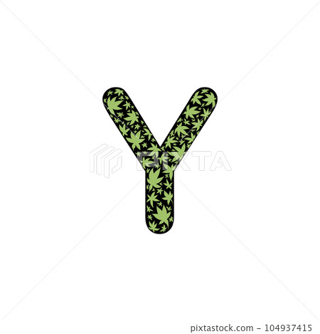 Flower Alphabet of the English language - letter - Flower Alphabet of the English language - letter - 104937415