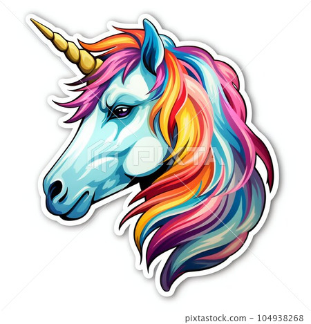 Rainbow Unicorn Sticker