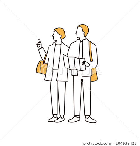 Senior couple who enjoy travel Senior couple who enjoy travel 104938425