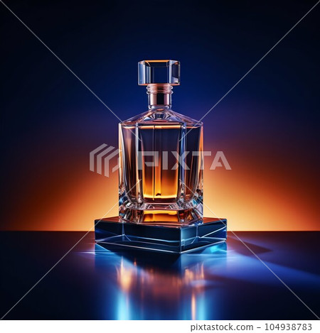 Perfume Bottle Commercial Photography, Geometric Composition. Generative ai Perfume Bottle Commercial Photography, Geometric Composition. Generative ai 104938783