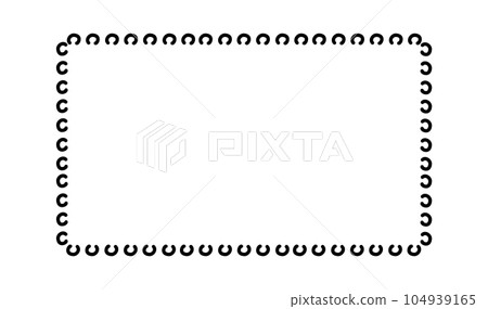 Doodle frames. Rectangle hand drawn borders. Squared ornament frame for sketchbook or bullet journal. Vector collection Doodle frames. Rectangle hand drawn borders. Squared ornament frame for sketchbook or bullet journal. Vector collection 104939165