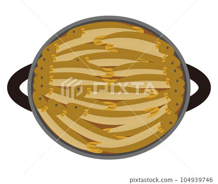 Illustration of loach pot Illustration of loach pot 104939746