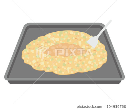 Illustration of monjayaki 104939768