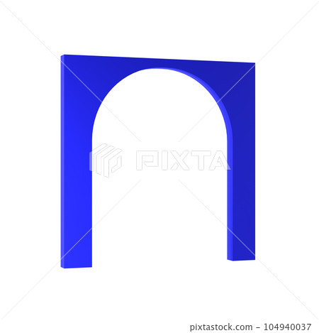 3d Dark blue realistic arch scene isolated with clipping path. architectural structure Minimal wall mockup product stage showcase, Modern minimal abstract illustration for advertising products 3d Dark blue realistic arch scene isolated with clipping path. architectural structure Minimal wall mockup product stage showcase, Modern minimal abstract illustration for advertising products 104940037