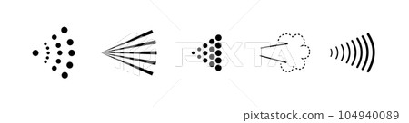 Spray icons set. Spray steam icons. cleanning deodorant sprayed line.Vector Spray icons set. Spray steam icons. cleanning deodorant sprayed line.Vector 104940089