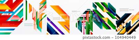 Dynamic straight color lines are vibrant and energetic lines that move in a straight direction across a composition. Lines exude a sense of movement, precision, and vitality, capturing attention Dynamic straight color lines are vibrant and energetic lines that move in a straight direction across a composition. Lines exude a sense of movement, precision, and vitality, capturing attention 104940449