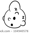 pig icon in outline style 104940578