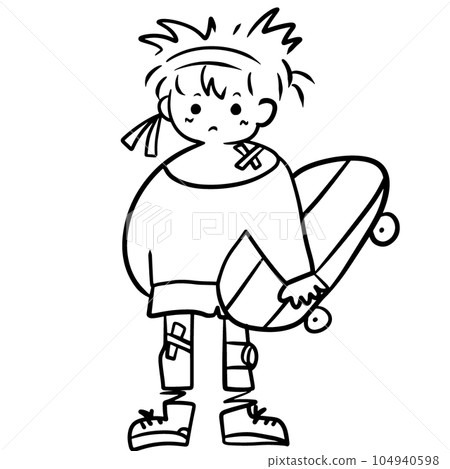 boy on skateboard 104940598