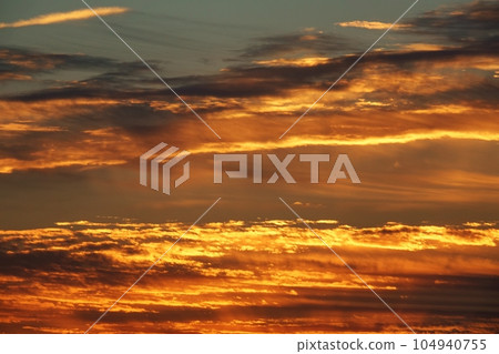 Dramatic sunrise clouds, winter, 221210am 104940755