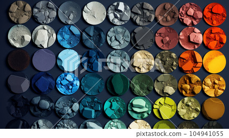 Background material of pigments of various colors AI image Background material of pigments of various colors AI image 104941055