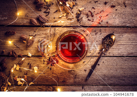 Hot Christmas tea Hot Christmas tea 104941678