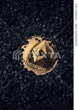 Ethereum gold coin Ethereum gold coin 104942161