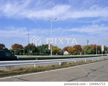 「大島停車場（2010.11）」進入群馬縣大田市國道17號役部路上下停車場幾乎一覽無餘 104942715