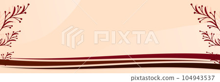 Vector Autumn banner with autumn Leaf. Background in autumn colors. Template for border with leaves. 104943537