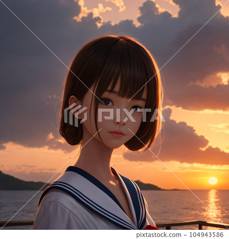 AI girl AI girl 104943586