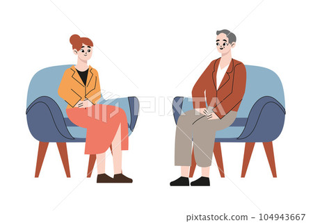 couple, vector, psychologist 104943667