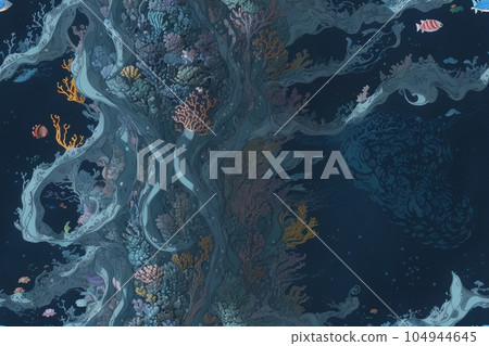 深海的秘密:美麗與驚喜的藝術插圖 深海的秘密:美麗與驚喜的藝術插圖 104944645