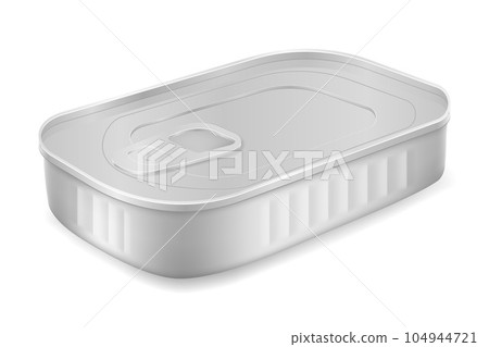 metal rectangular jar for products vector illustration metal rectangular jar for products vector illustration 104944721