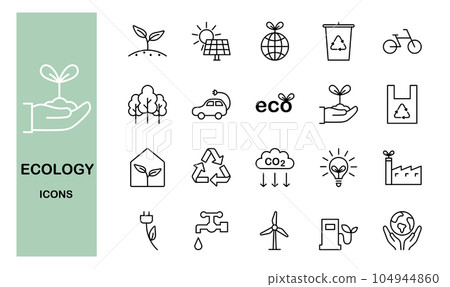 Ecology icon set 104944860