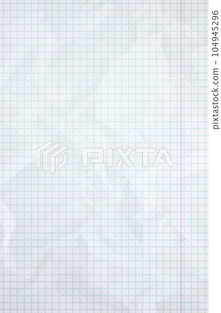 wrinkled paper list with blue cell grid wrinkled paper list with blue cell grid 104945296