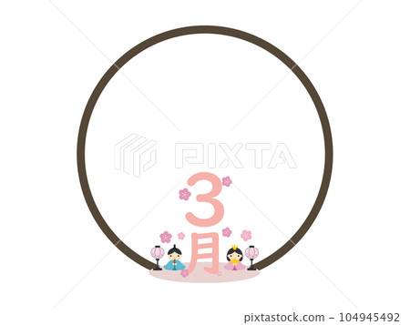 三月圓框 104945492
