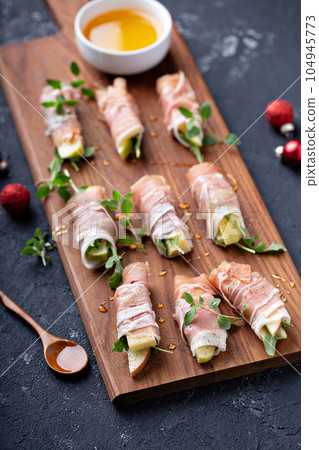 Christmas or New Year party appetizer 104945773