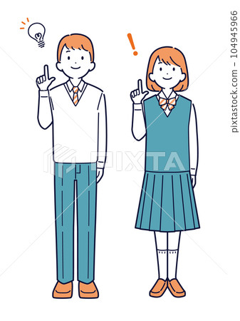 Male and female students who had a problem-solving method _ whole body 104945966