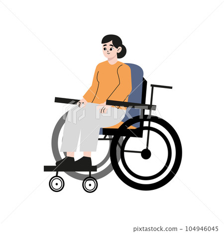 wheelchair, woman, disabled 104946045