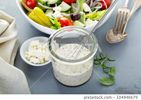 Homemade ranch dressing with feta Homemade ranch dressing with feta 104946679