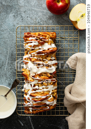 Apple pecan pull apart bread Apple pecan pull apart bread 104946719