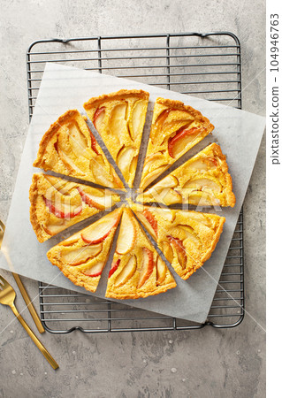 Apple custard pie or tart Apple custard pie or tart 104946763
