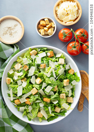 Home made caesar salad Home made caesar salad 104946838