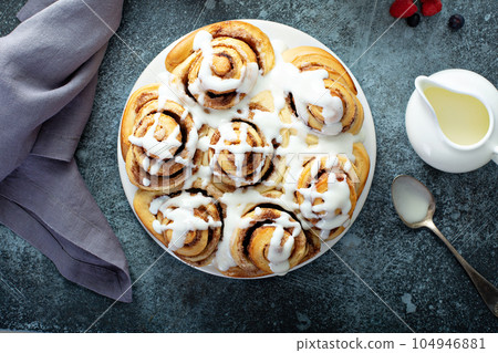 Cinnamon rolls with cream cheese icing Cinnamon rolls with cream cheese icing 104946881