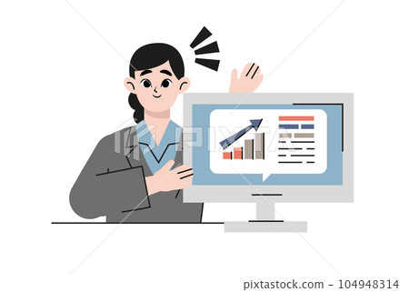 vector, business, woman 104948314