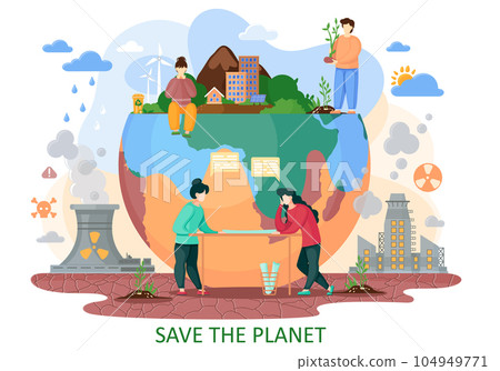 The Earth is suffers from human activity. Harmful effect of human. Environmental problems The Earth is suffers from human activity. Harmful effect of human. Environmental problems 104949771