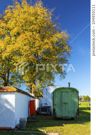 Germany, Bavaria, farmhouse, camping trailer, Doitsu, Bayerun, farmhouse, キャンプトレーラー, Germany, 104950111