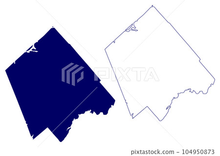 Lanark County (Canada, Ontario Province, North America) map vector illustration, scribble sketch Lanark map 104950873