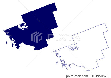 District Municipality of Muskoka (Canada, Ontario Province, North America) map vector illustration, scribble sketch Northumberland Muskoka map District Municipality of Muskoka (Canada, Ontario Province, North America) map vector illustration, scribble sketch Northumberland Muskoka map 104950878