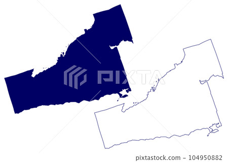 Northumberland County (Canada, Ontario Province, North America) map vector illustration, scribble sketch Northumberland map Northumberland County (Canada, Ontario Province, North America) map vector illustration, scribble sketch Northumberland map 104950882