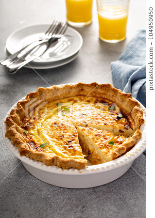 Quiche lorraine for breakfast 104950950
