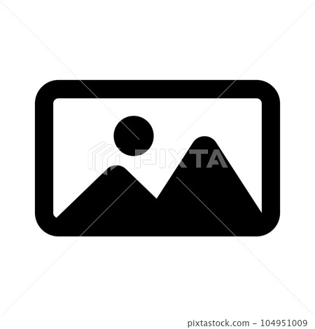 Photo silhouette icon. Photo data. vector. 104951009