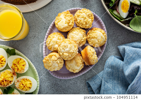 Cream cheese muffins for Easter 104951114