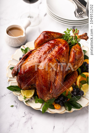 Thanksgiving or Christmas turkey 104951202