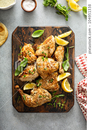 Lemon herbed garlic chicken Lemon herbed garlic chicken 104951338
