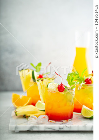 Tequila sunrise cocktail Tequila sunrise cocktail 104951418