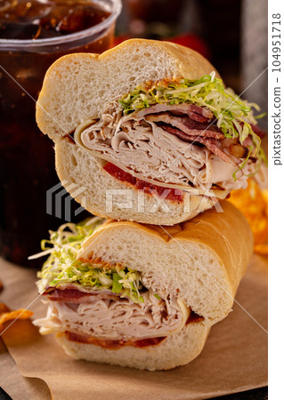 Turkey BLT sandwich 104951718