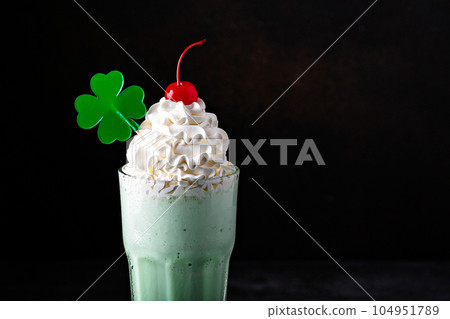 Shamrock shake for Saint Patricks day Shamrock shake for Saint Patricks day 104951789